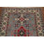 Tapis de couloir géométrique Kazak gris fait à la main 3 x 10