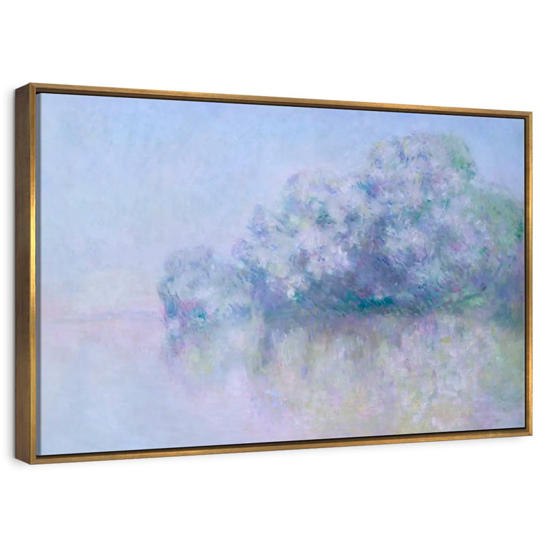 Ile Aux Orties Near Vernon 1897, 46" X 31", Floating Frame Gold