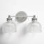 Besima 2 Light Ribbed Dimmable Vanity Light-569223