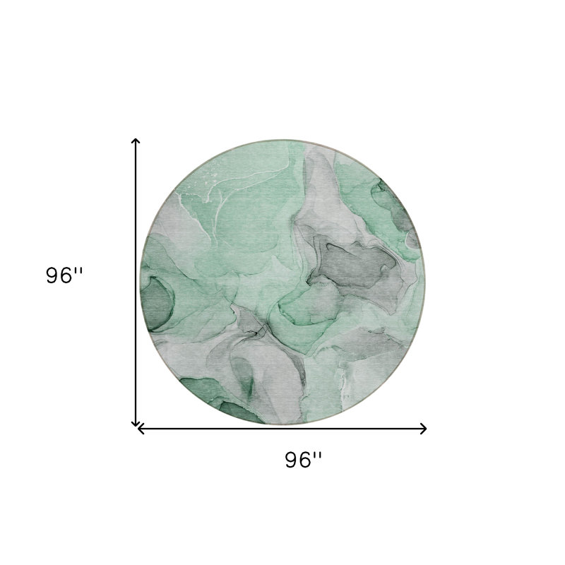 Tapis extérieur rond rond 8 po