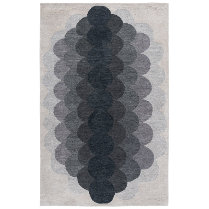 Tapis d'intérieur en laine touffeté à la main Metro, Rectangle 3 pi 0 po x 5 pi 0 po
