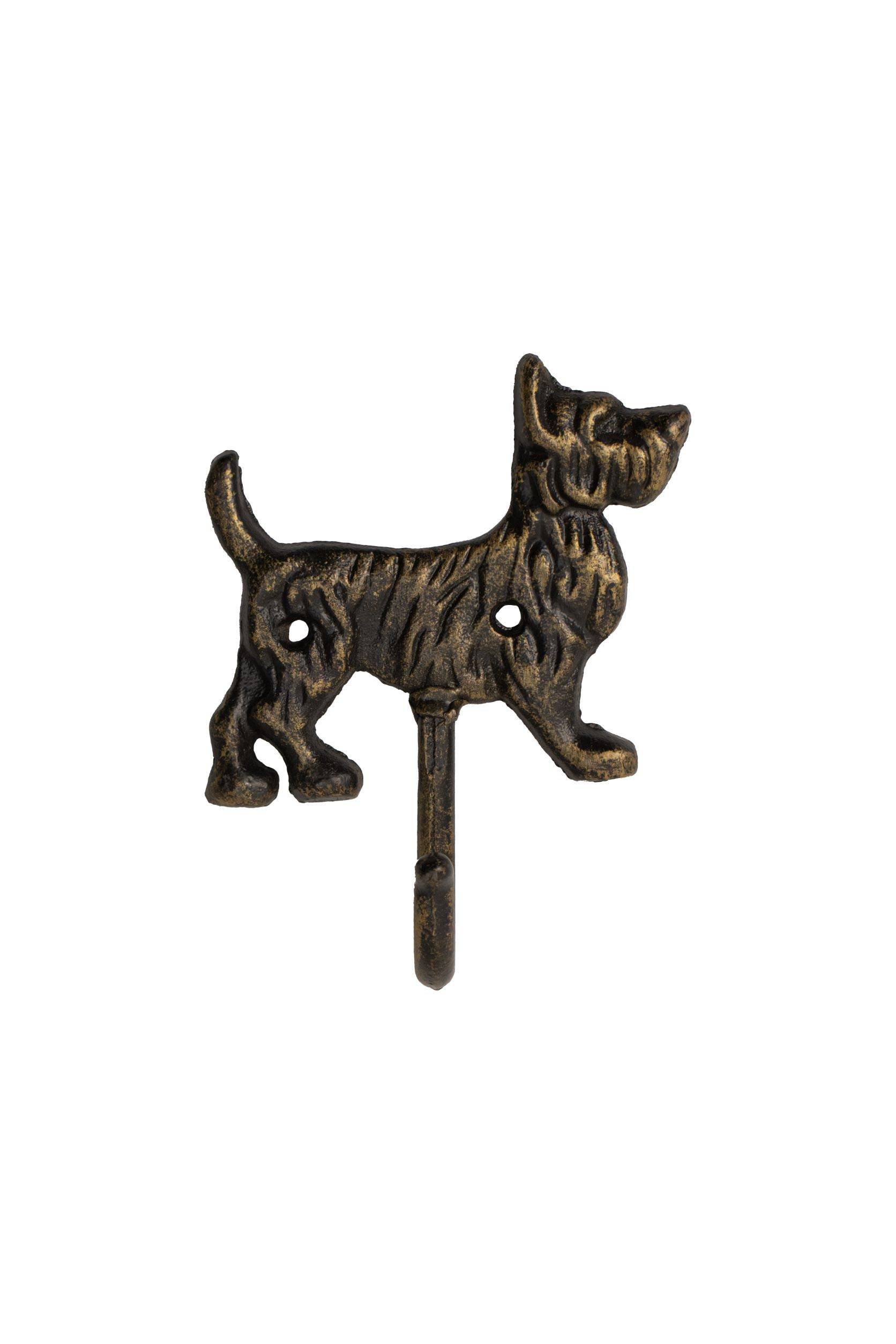 CAST IRON HOOK - FantasHome Wall Mounted Cast Iron Home Décor Single Hook  (Dog)