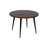 Keandria Acacia Round Solid Wood Top Metal Base Dining Table-75299132