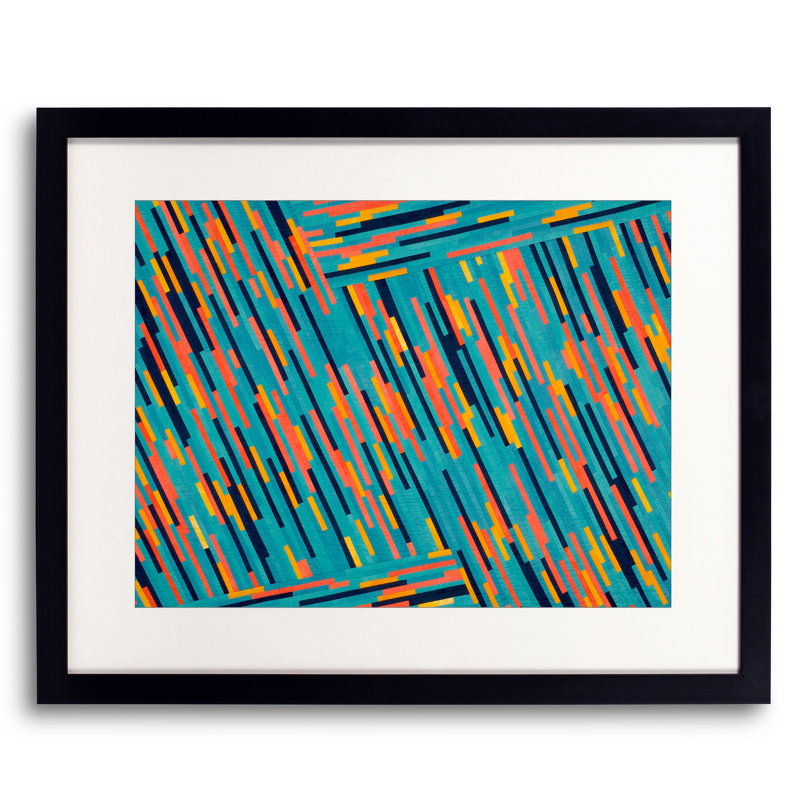 Sarcelle, corail, or par Judith Larzelere, 24" H x 32" W