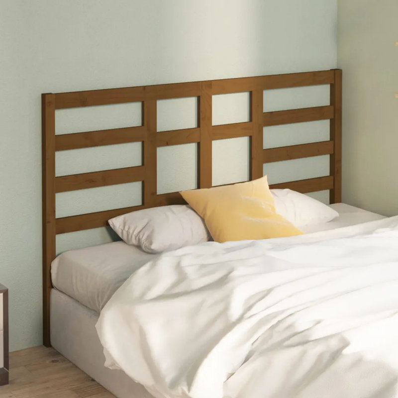 Melillo Solid Wood Headboard, Brown, 141 x 104 cm