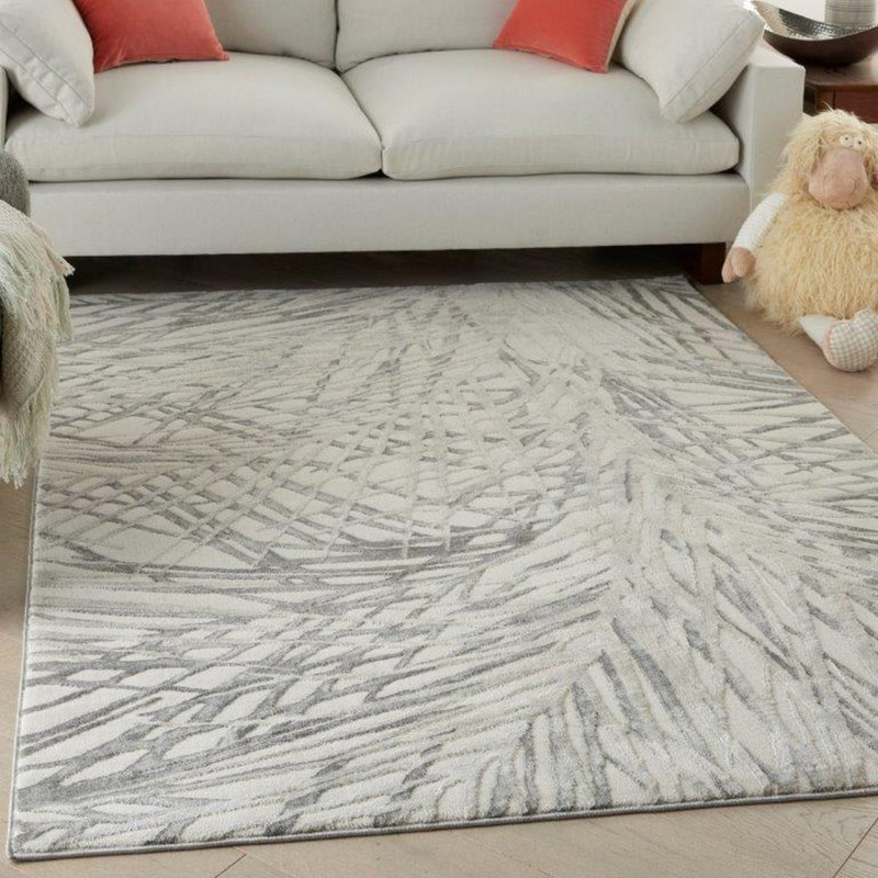 Ivory Rug, Anti Shed Abstract Rug With 10Mm Thickness, Luxurious Rug For Bedroom, & Dining Room, Rectangle 160 x 221 cm