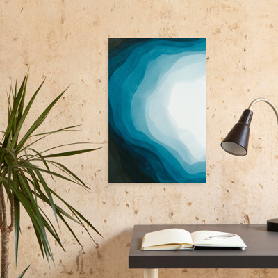 Blue Waves Of Serenity II Abstract Contemporary Art