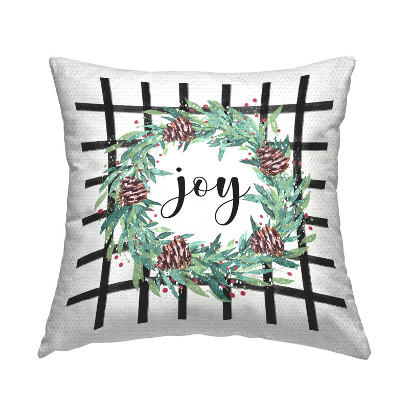 Checkered Outdoor Throw Pillow
