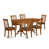 7 Pieces: 1 Table, 6 Chairs