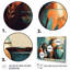 Vase en céramique orange et vert Soulazazma sur toile-88535692-88535698