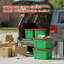Bacs de rangement de 18 gallons avec couvercles - Rouge et vert