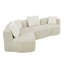 Canapé d'angle modulaire rembourré de 137,8 pouces de large-1511141741