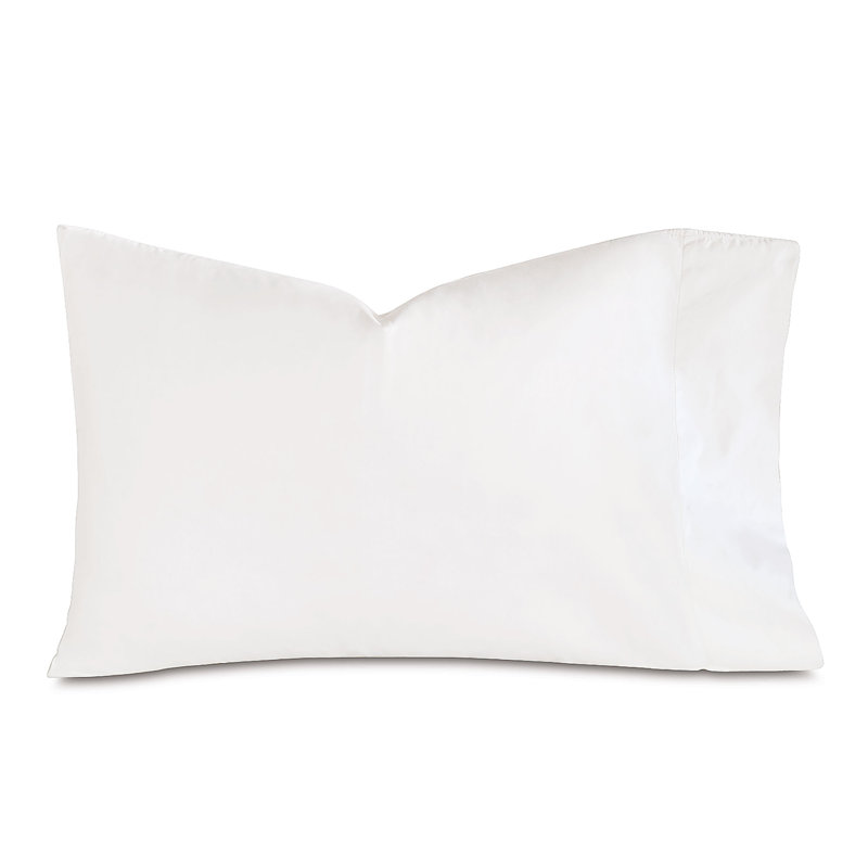 Roma Egyptian Cotton Sateen, White, Standard Pillowcase