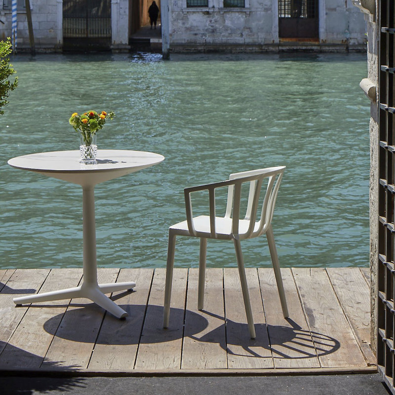 Venice Outdoor Dining Armchair, White