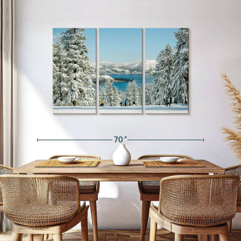 Siroe Winter Tahoe Skiing, H 36 po x l 57 po