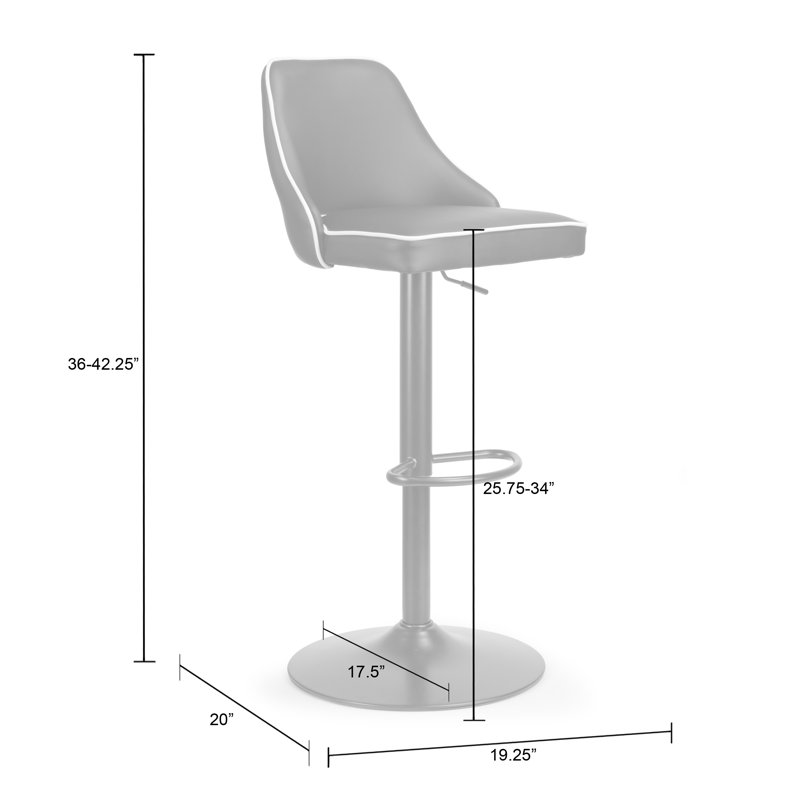 Mattera Adjustable Height Swivel Stool