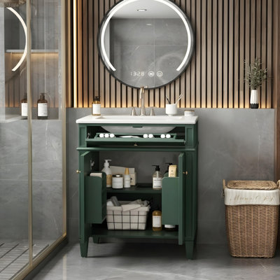 Meuble-lavabo de 24 po avec lavabo et rangement polyvalent
