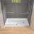 60 In. L X 32 In. W Single Threshold Shower Pan Base With Right Drain In High Gloss White