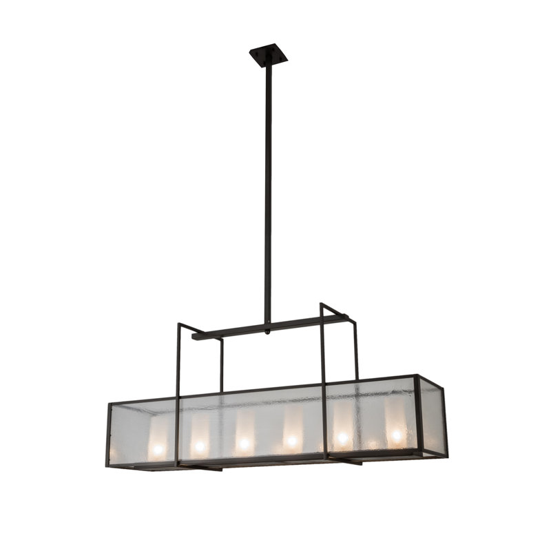 Luminaire suspendu linéaire unique à 6 lumières Gaidano