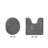Lux Premium 100% Cotton 2370 GSM 2-Piece Bath Rug Set, Ultra Soft Super Absorbent Reversible Tufted Bathroom Mats, Machine Washable, OEKO-TEX® Certified Bath Rugs for Bathroom, Shower & Tub, Gray-2043634114-2096422271