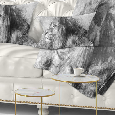 Coussin lombaire abstrait