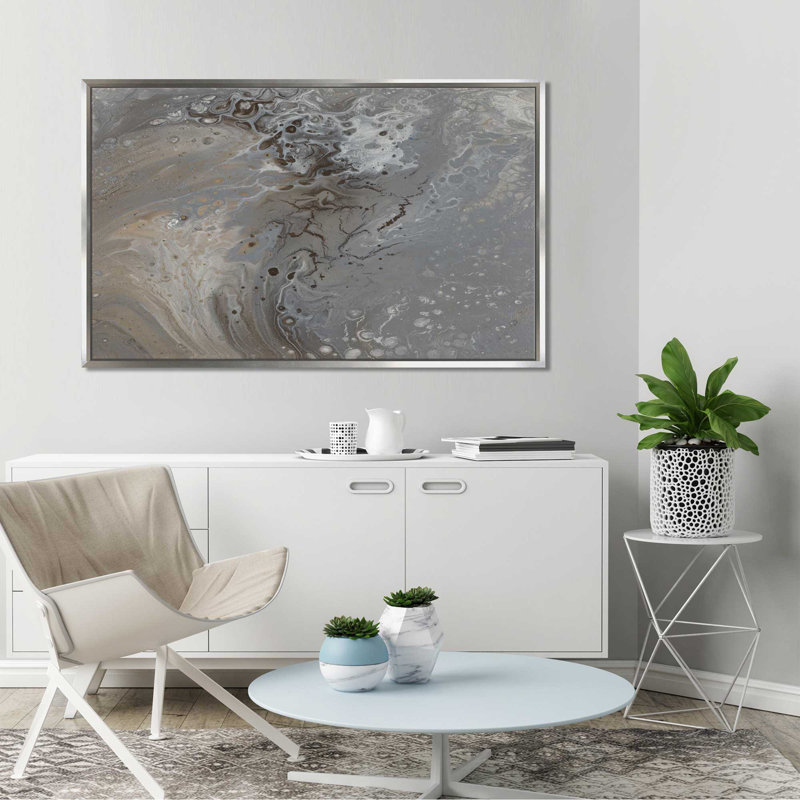 «Modern Flow I», reproduction de peinture à l'huile sur toile encadrée, H 21,5 po x l 33,5 po x P 2 po