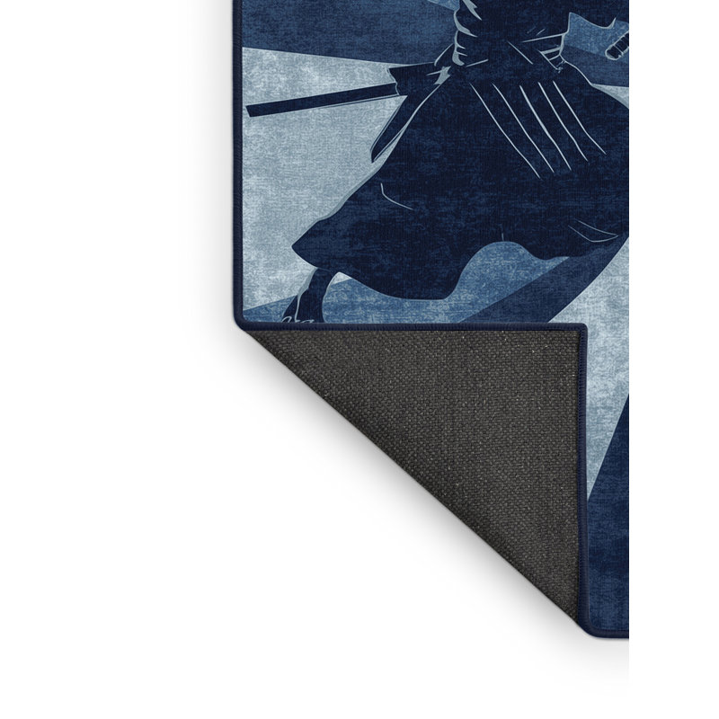 Tapis gris doux et moelleux Ephialtes Kendo Duel, 5 x 7