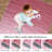 Large Area Rugs 8x10 Modern Ombre Living Room Rugs with Non-Slip Backing, Non-Shedding Gradient Color Accent Rugs, Machine Washable Contemporary Floor Carpet for Bedroom, Pink-61782400-61782401