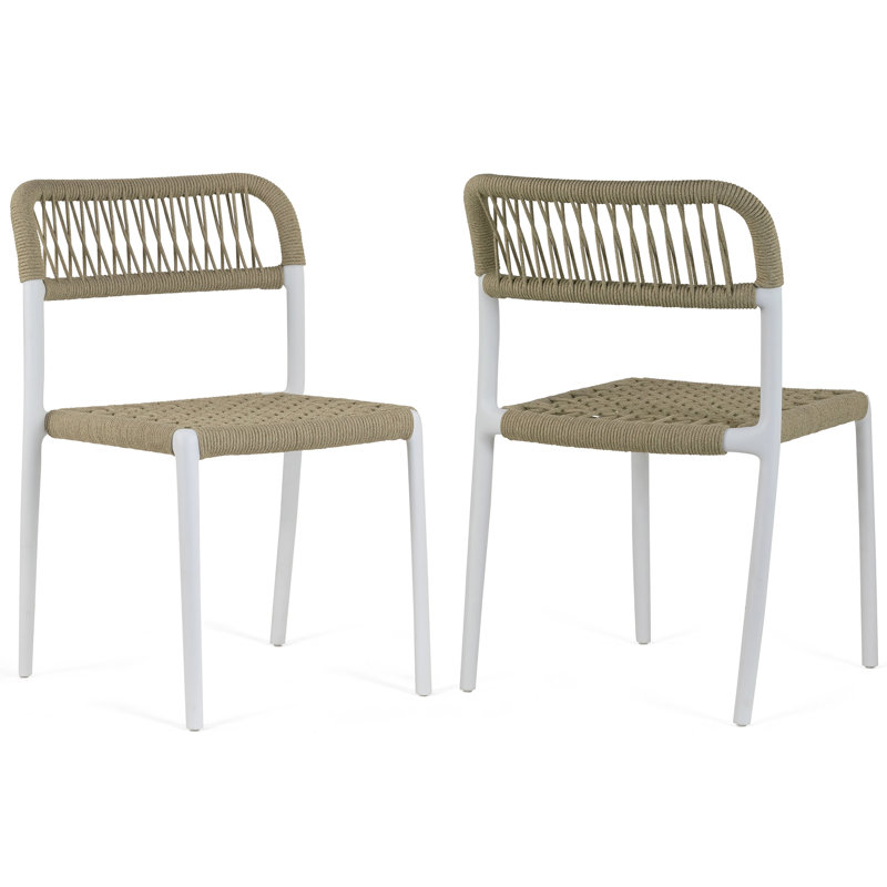 Ensemble de 2 chaises de salle à manger Belen, Beige