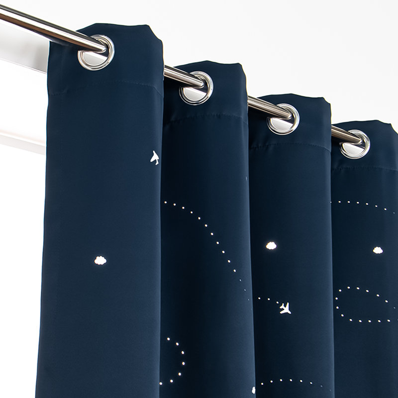 Paire de rideaux obscurcissant Crol, Bleu marine