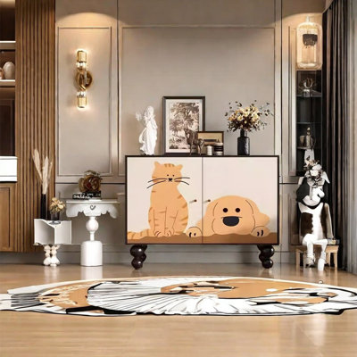 Elegant Pine Frame Storage Cabinet Design