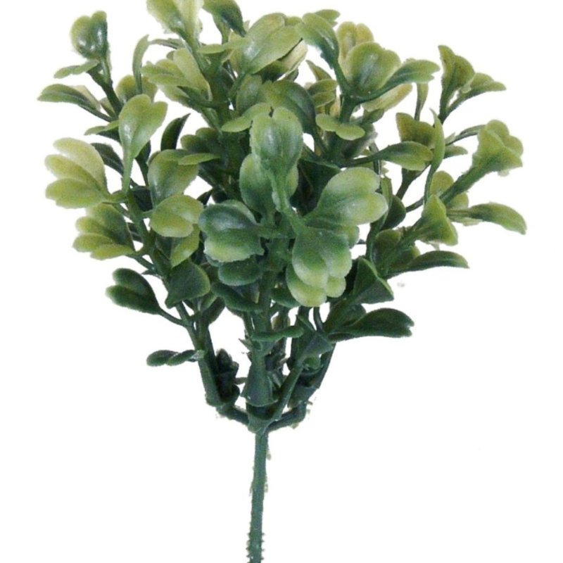 Ensemble de 2 branches de buis artificiel de 7 pouces de hauteur