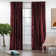Rideau simple extra long et extra large en velours brillant de luxe