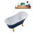 55.1'' x 26.8'' Soaking Acrylic Bathtub-66366584-90764604