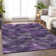 Premium Machine Washable Prisco Purple Rug