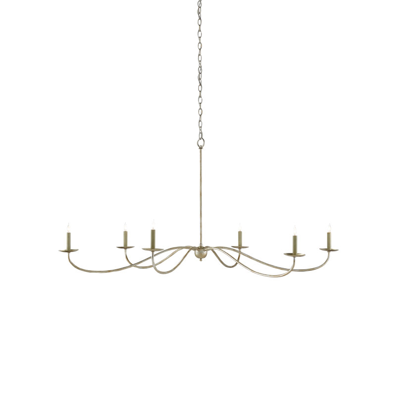 Lustre 6 lumières façon bougie Saxon
