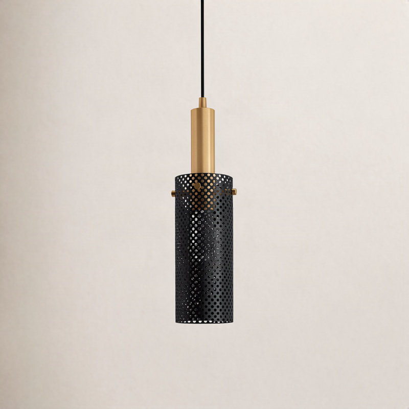 Luminaire suspendu cylindrique à 1 lumière Bacco
