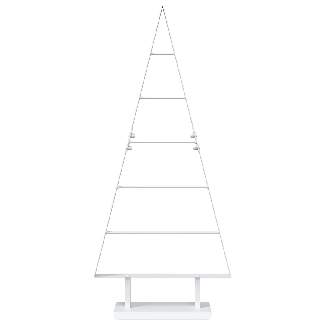 Vidaxl Metal Christmas Tree With Stand Kuopio 90 Cm Steel White, White - Image 3