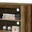Meuble télé Knotty Oak l 70 po avec tablettes ouvertes et gestion des câbles-1533373475