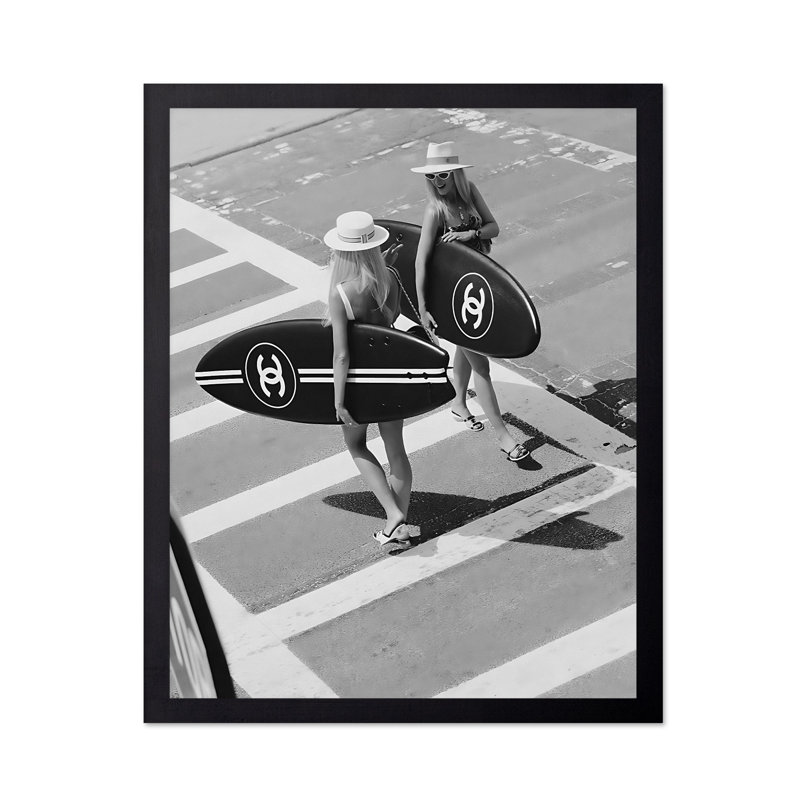 Surfer Girls No1, Unframed, Poster, 18"H x 24"W