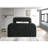 Kana Upholstered Bed with LED in Black-983911115