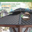 Pavillon de jardin en aluminium avec double toit-90577629