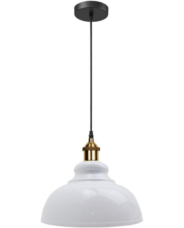 1 - Light Dome Pendant, White