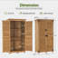 Armoire de rangement de jardin avec casiers l 3 pi x P 2 pi Garden-74282539