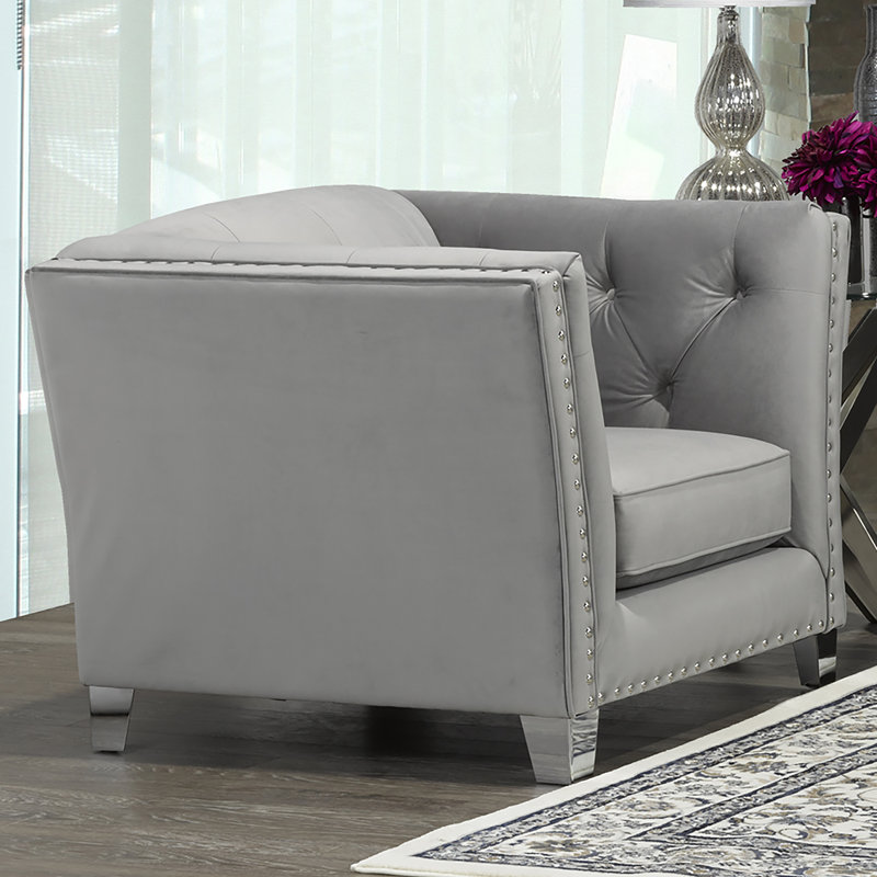 Fauteuil Shept Mallet, Gris