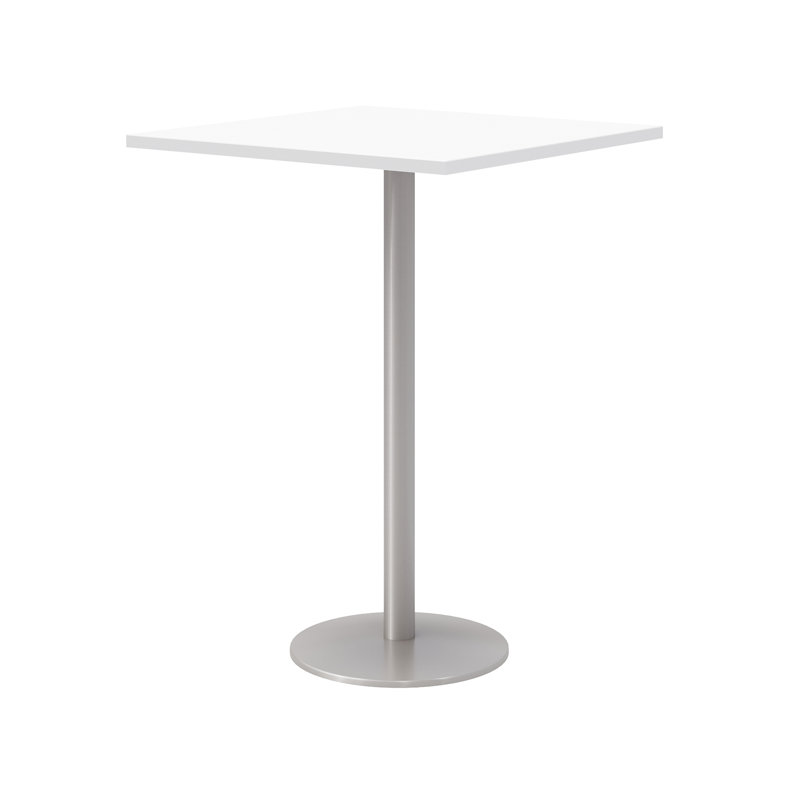 Table de salle à manger à hauteur de bar, Blanc de designer, H 42 po x L 30 po x l 30 po