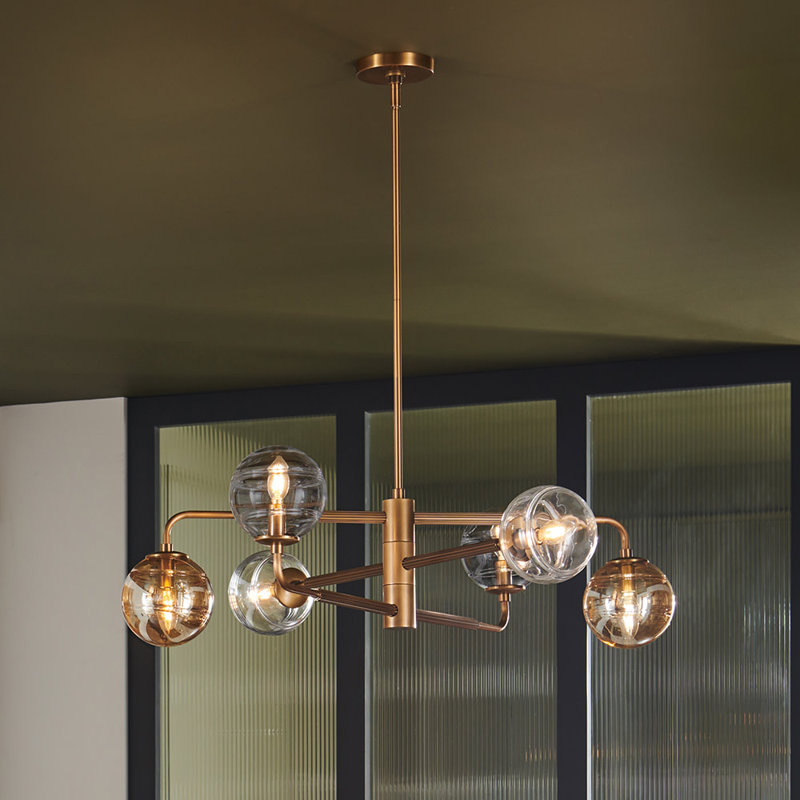 6 - Light Sputnik Modern Linear Chandelier