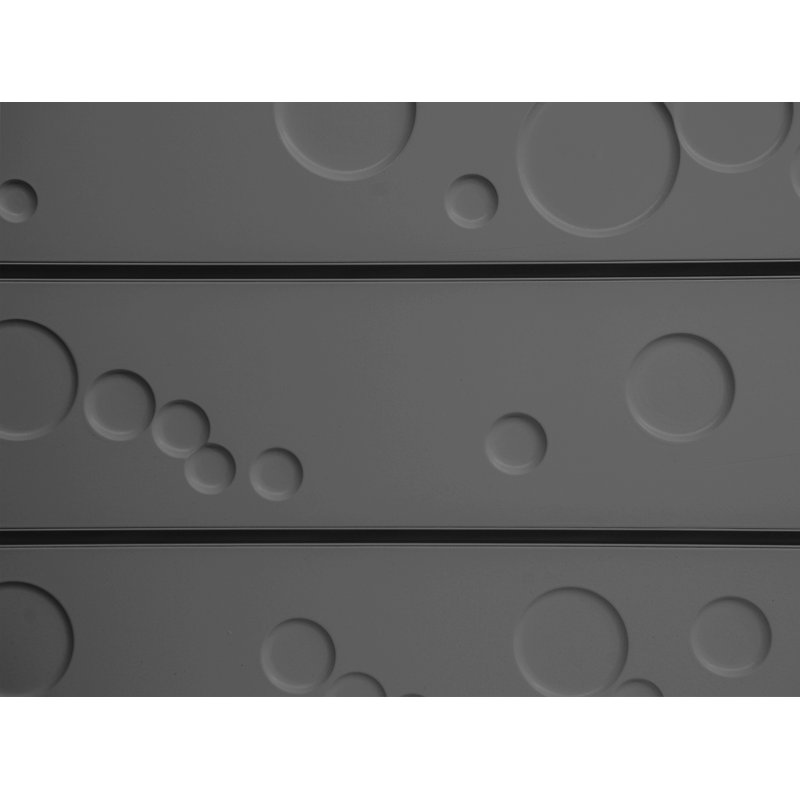 Bulles 24 po x 48 po, Gris