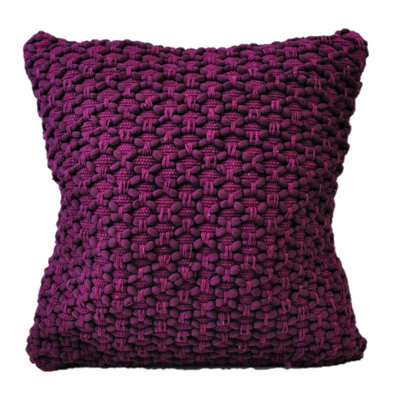 Housse et insert de coussin tressé carré