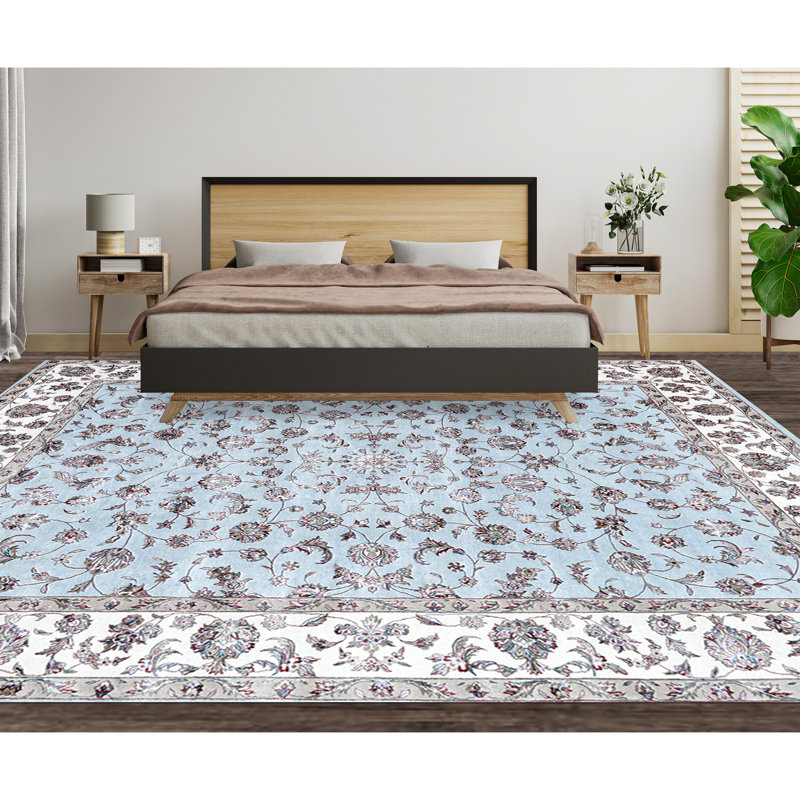 Walton Oriental Area Rug in Light Green/Cream/Beige, Runner 2'8" x 17'11"